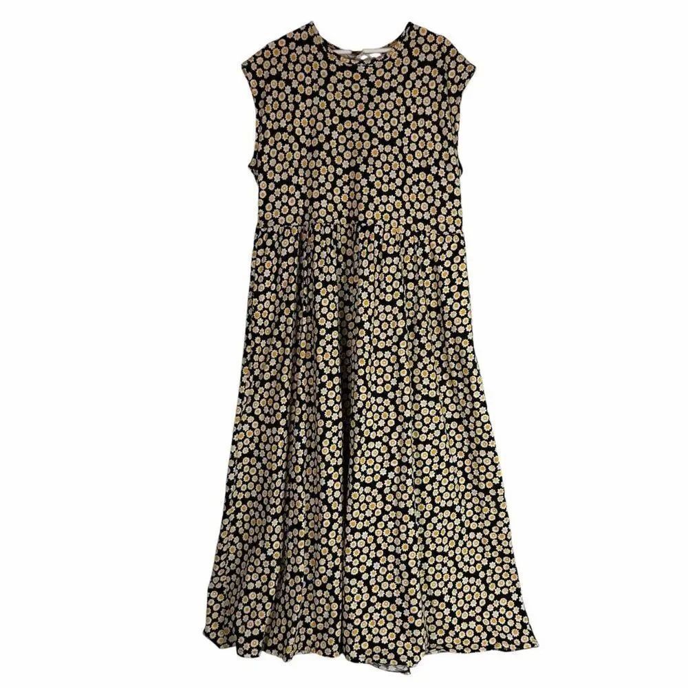 Boden Easy T-Shirt Daisy Ditsy Swirl Floral Dress size 14L